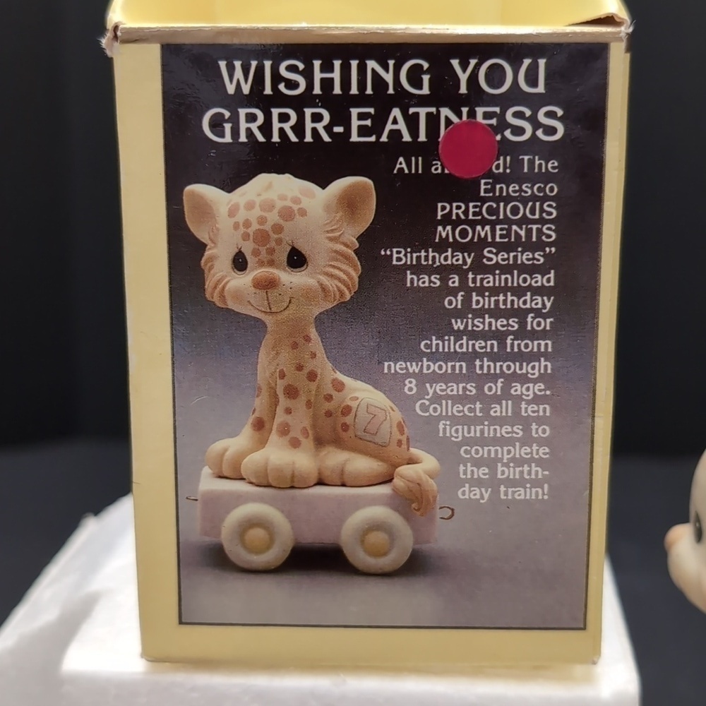 Enesco Precious Moments Wishing You Grrr-eatness #7 Baby Cheetah. - Picture 6 of 7
